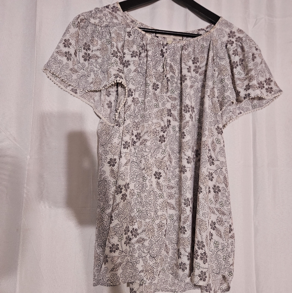Muted floral top